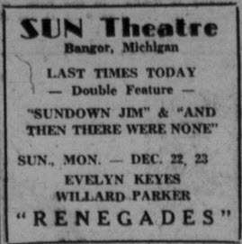 Sun Theater - Dec 21 1946 Ad (newer photo)